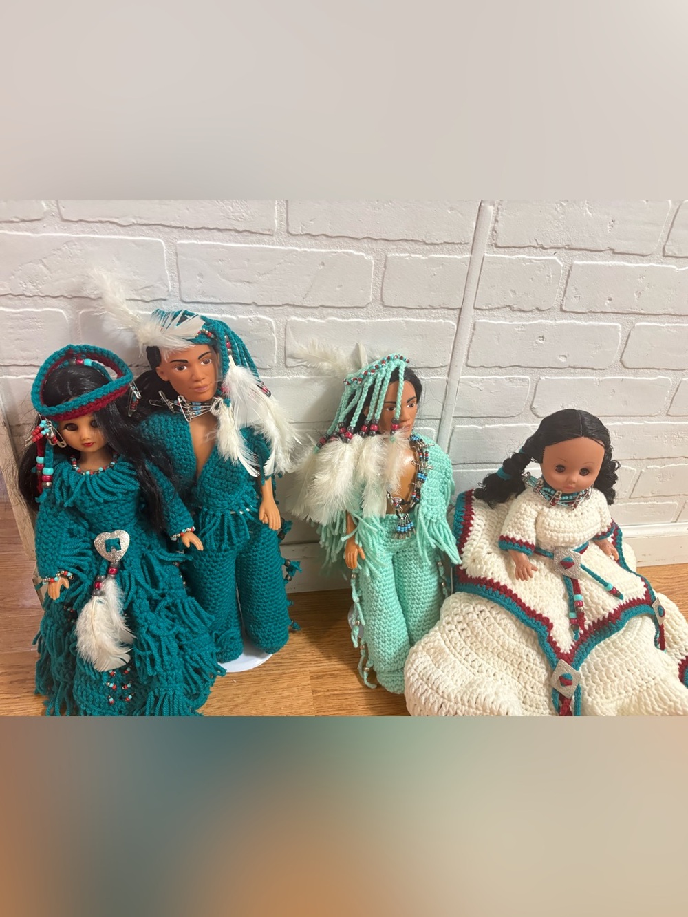 Handcrafted  Native-Inspired Dolls Set